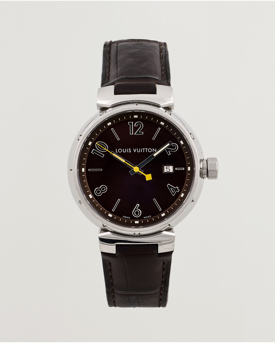 Uomini | Louis Vuitton Pre-Owned Tambour Q1111 Silver | Louis Vuitton Pre-Owned | Tambour Q1111 Silver