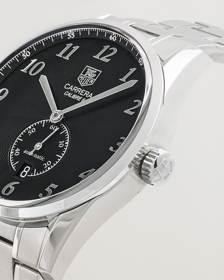 Uomini | Tag Heuer Pre-Owned Carrera Calibre 6 WAS2110 Silver | Tag Heuer Pre-Owned | Carrera Calibre 6 WAS2110 Silver