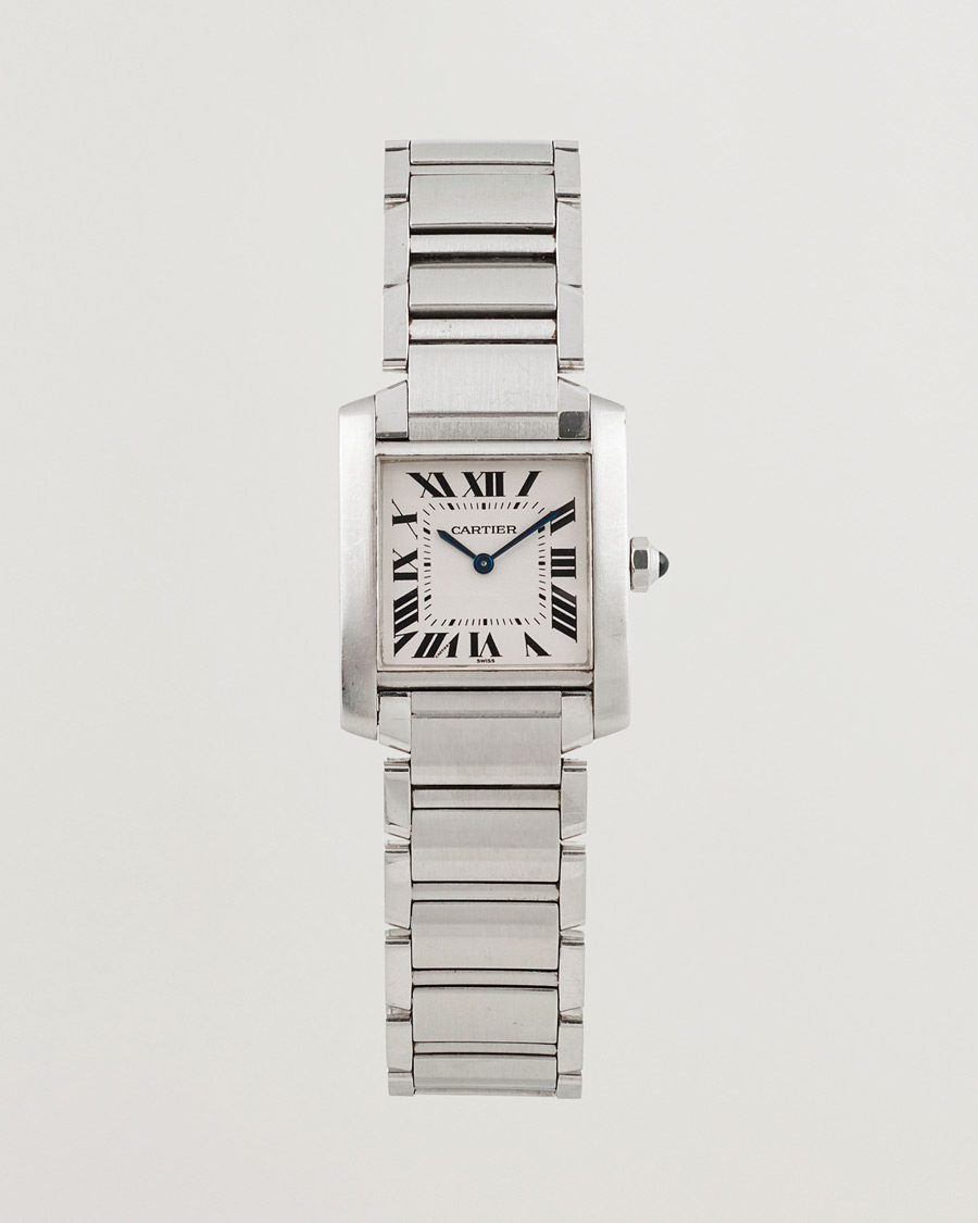 Uomini | Cartier Pre-Owned Tank Française 2301 Silver | Cartier Pre-Owned | Tank Française 2301 Silver