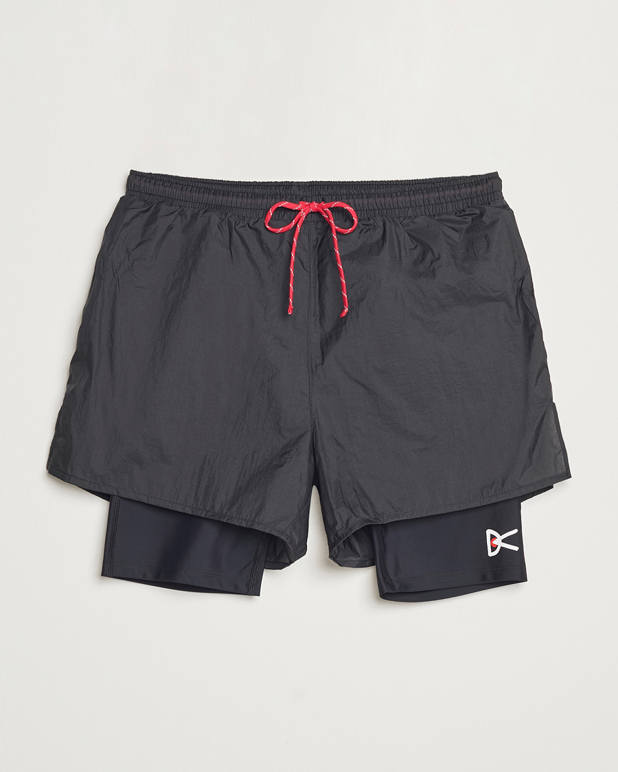 Uomini | Pantaloncini | District Vision | Ripstop Layered Trail Shorts Black