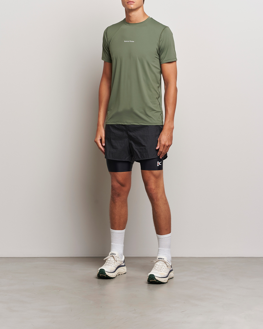 Uomini | Pantaloncini | District Vision | Ripstop Layered Trail Shorts Black
