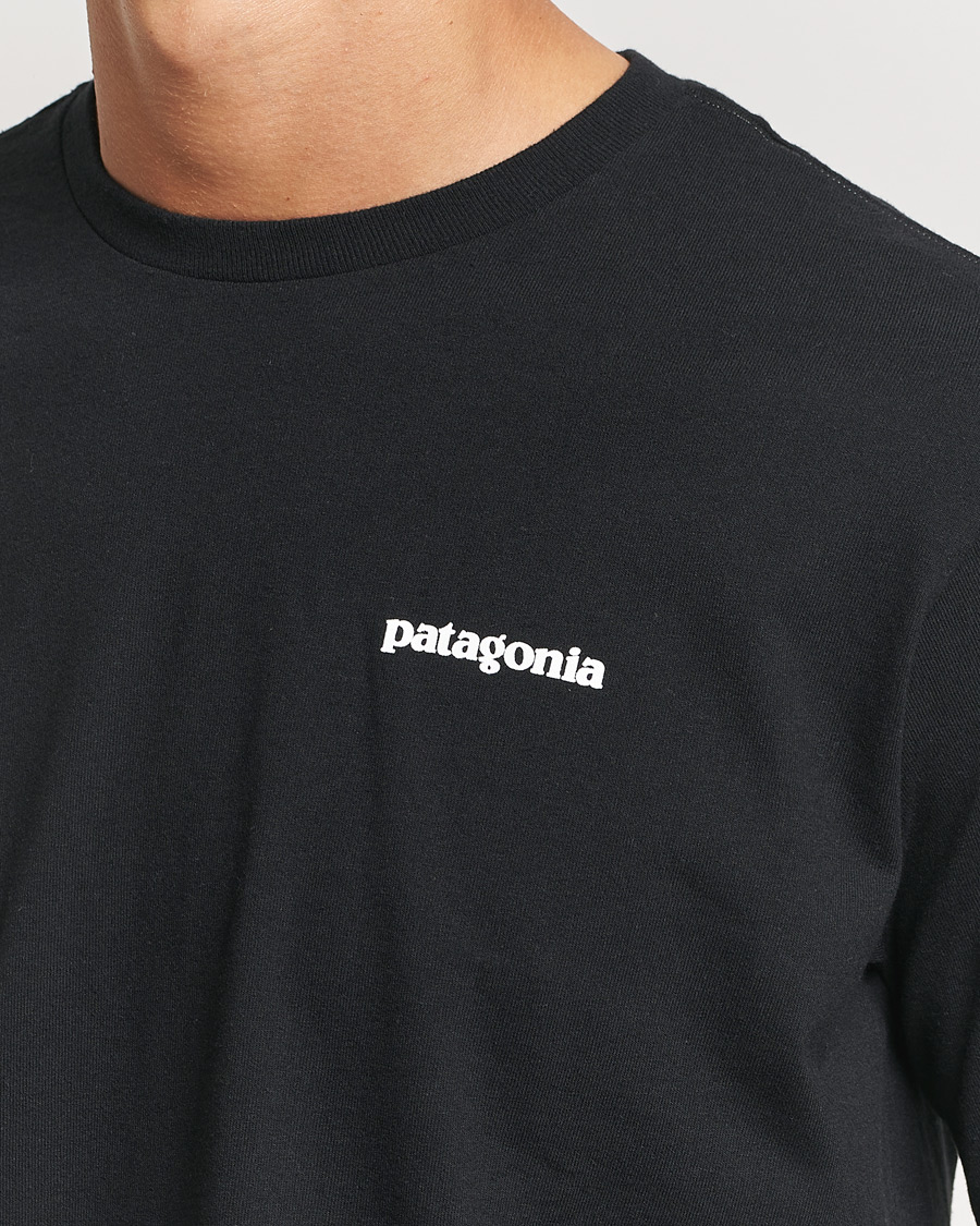 Uomini | T-shirt | Patagonia | P-6 Logo Responsibili LS T-Shirt Black