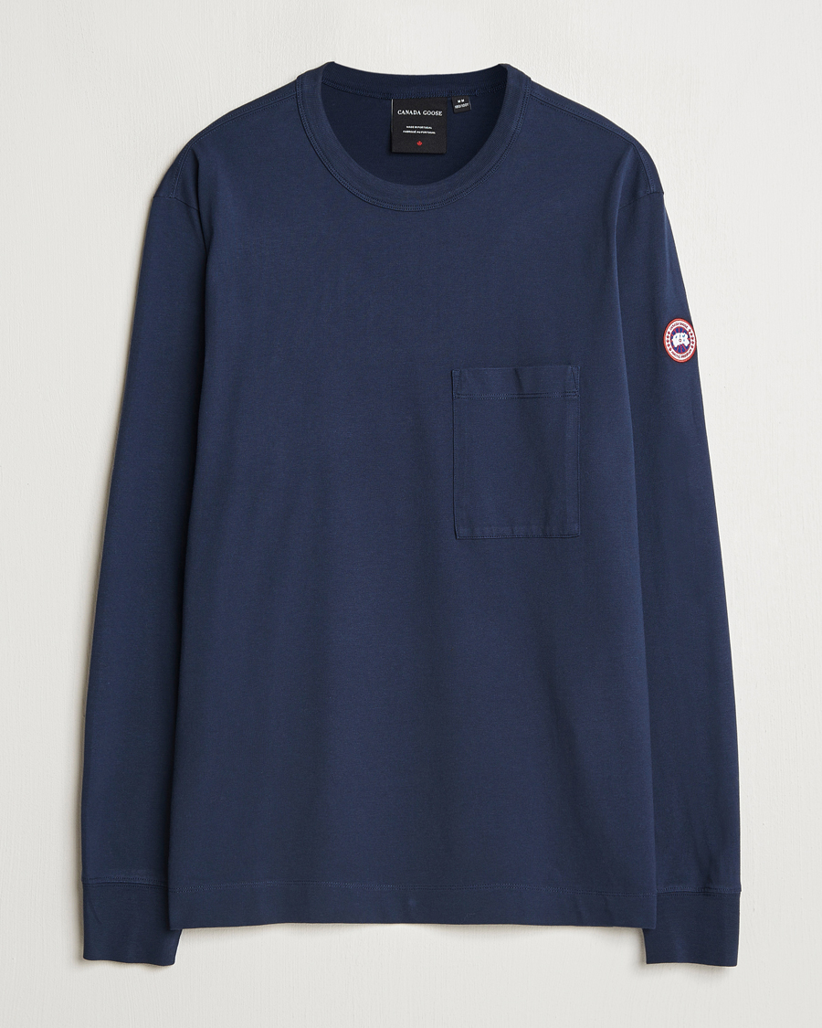 Uomini | T-shirt | Canada Goose | Gladstone Long Sleeve T-Shirt Atlantic Navy