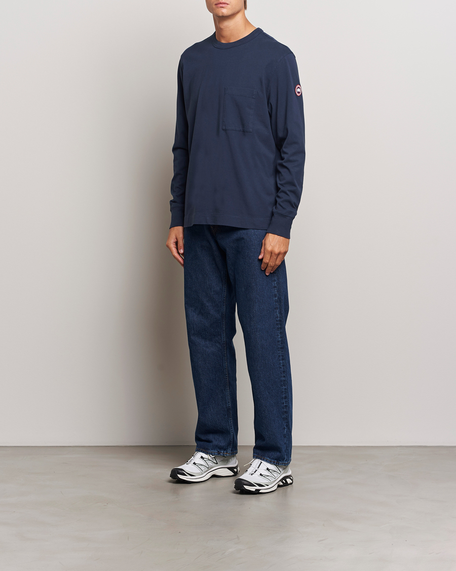 Uomini | T-shirt | Canada Goose | Gladstone Long Sleeve T-Shirt Atlantic Navy