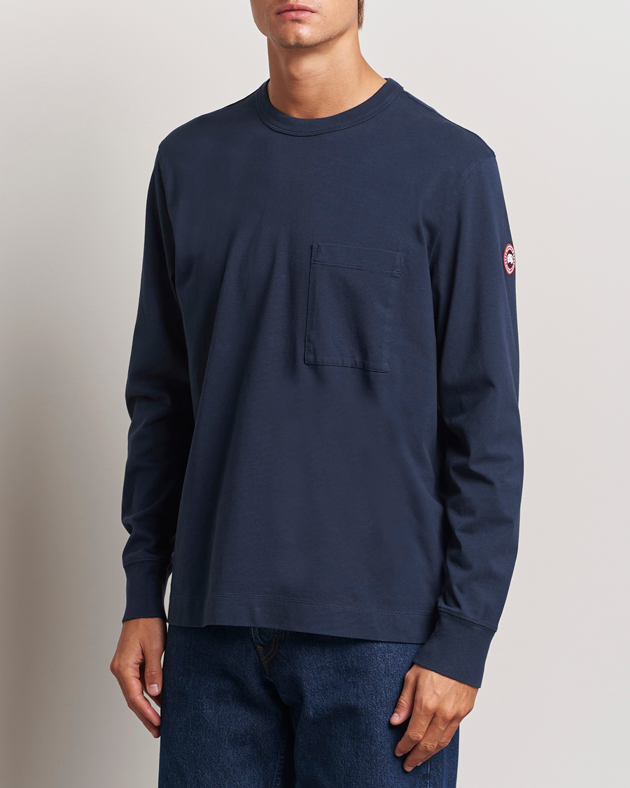 Uomini | T-shirt | Canada Goose | Gladstone Long Sleeve T-Shirt Atlantic Navy