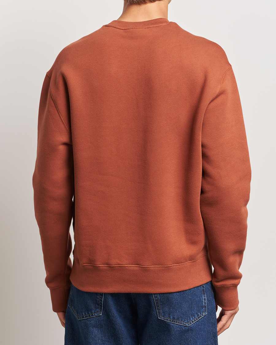 Uomini | Maglieria | Maison Kitsuné | Gingham Handwriting Sweatshirt Pecan