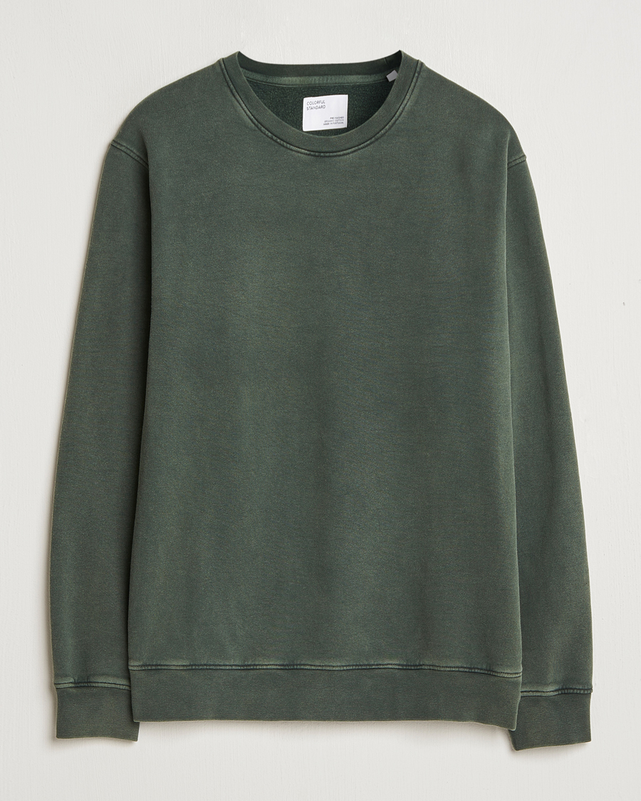 Uomini | Maglieria | Colorful Standard | Classic Organic Crew Neck Sweat Midnight Forest