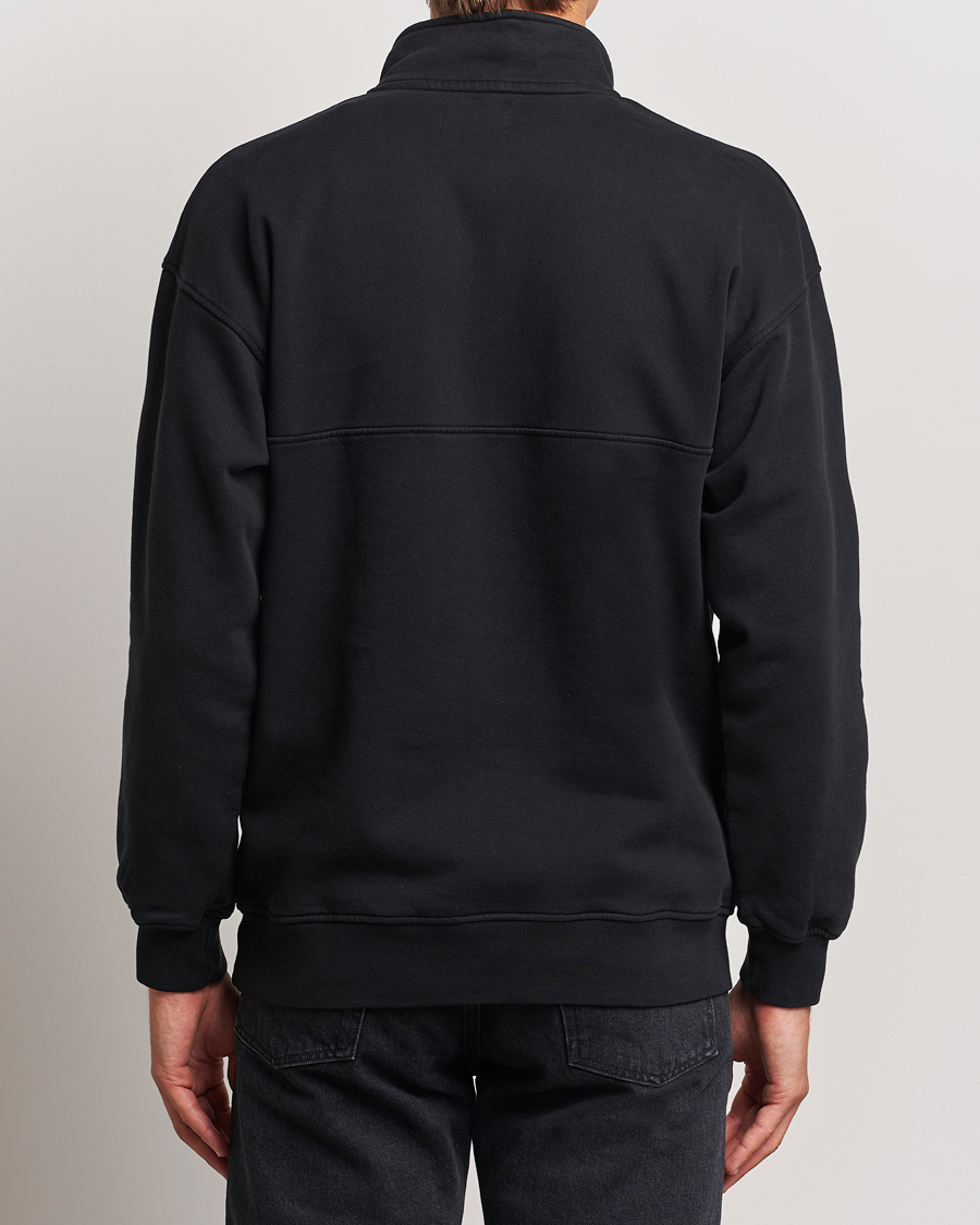 Uomini | Maglieria | Colorful Standard | Classic Organic Half-Zip Deep Black