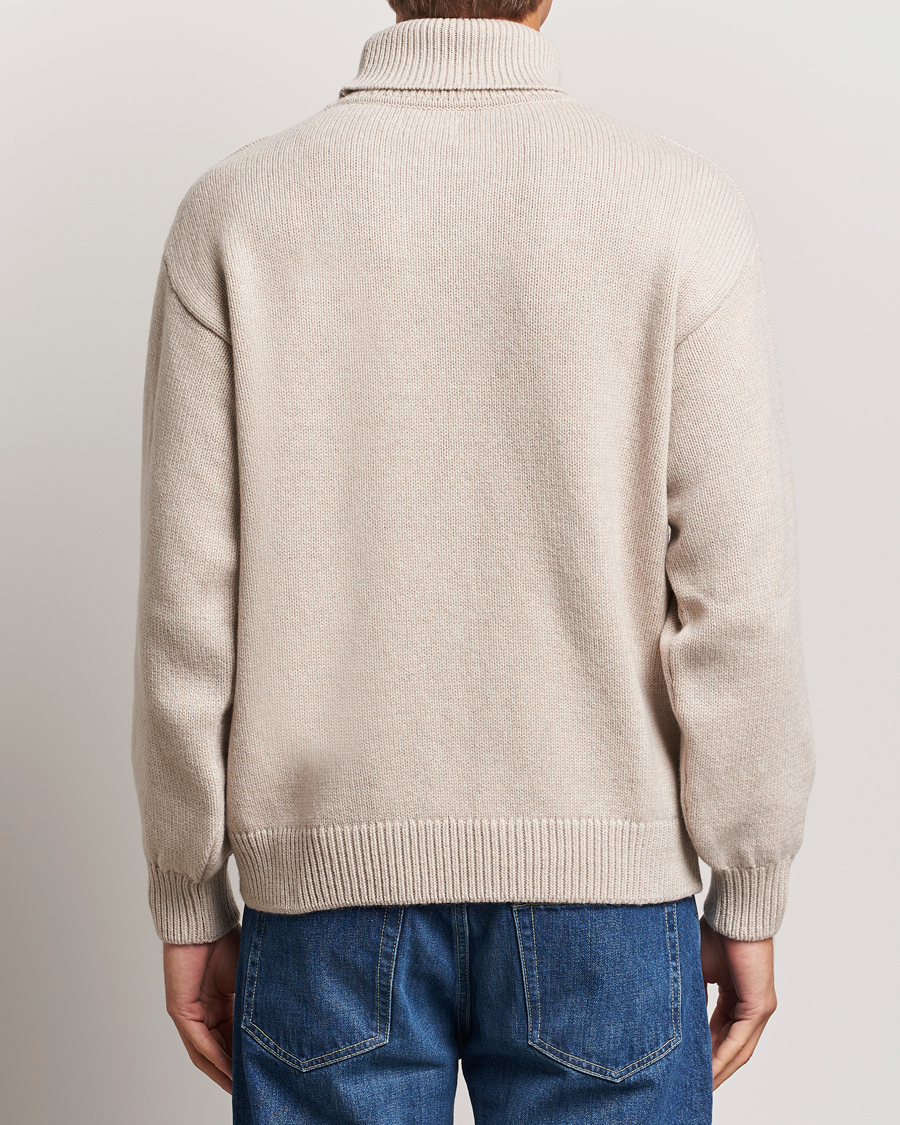 Uomini | Maglieria | Colorful Standard | Merino Wool Turtleneck Ivory White