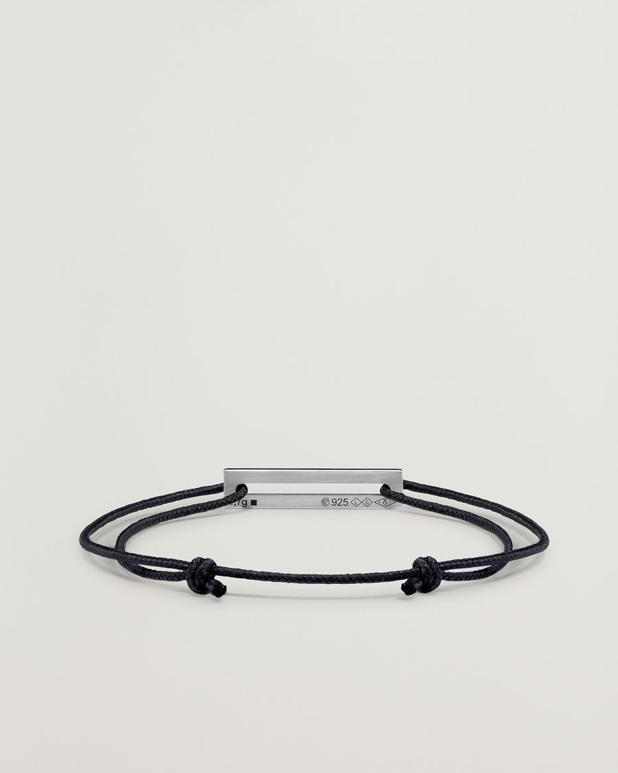 Uomini | Gioielli | LE GRAMME | Lacquered Cord Bracelet Green