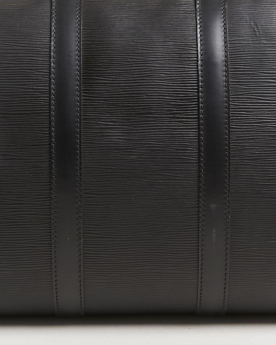 Uomini | Louis Vuitton Pre-Owned Keepall 45 Epi Leather Travel Bag Black | Louis Vuitton Pre-Owned | Keepall 45 Epi Leather Travel Bag Black