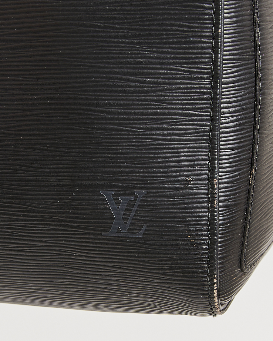 Uomini | Louis Vuitton Pre-Owned Keepall 45 Epi Leather Travel Bag Black | Louis Vuitton Pre-Owned | Keepall 45 Epi Leather Travel Bag Black