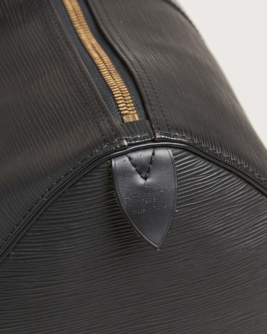 Uomini | Louis Vuitton Pre-Owned Keepall 45 Epi Leather Travel Bag Black | Louis Vuitton Pre-Owned | Keepall 45 Epi Leather Travel Bag Black