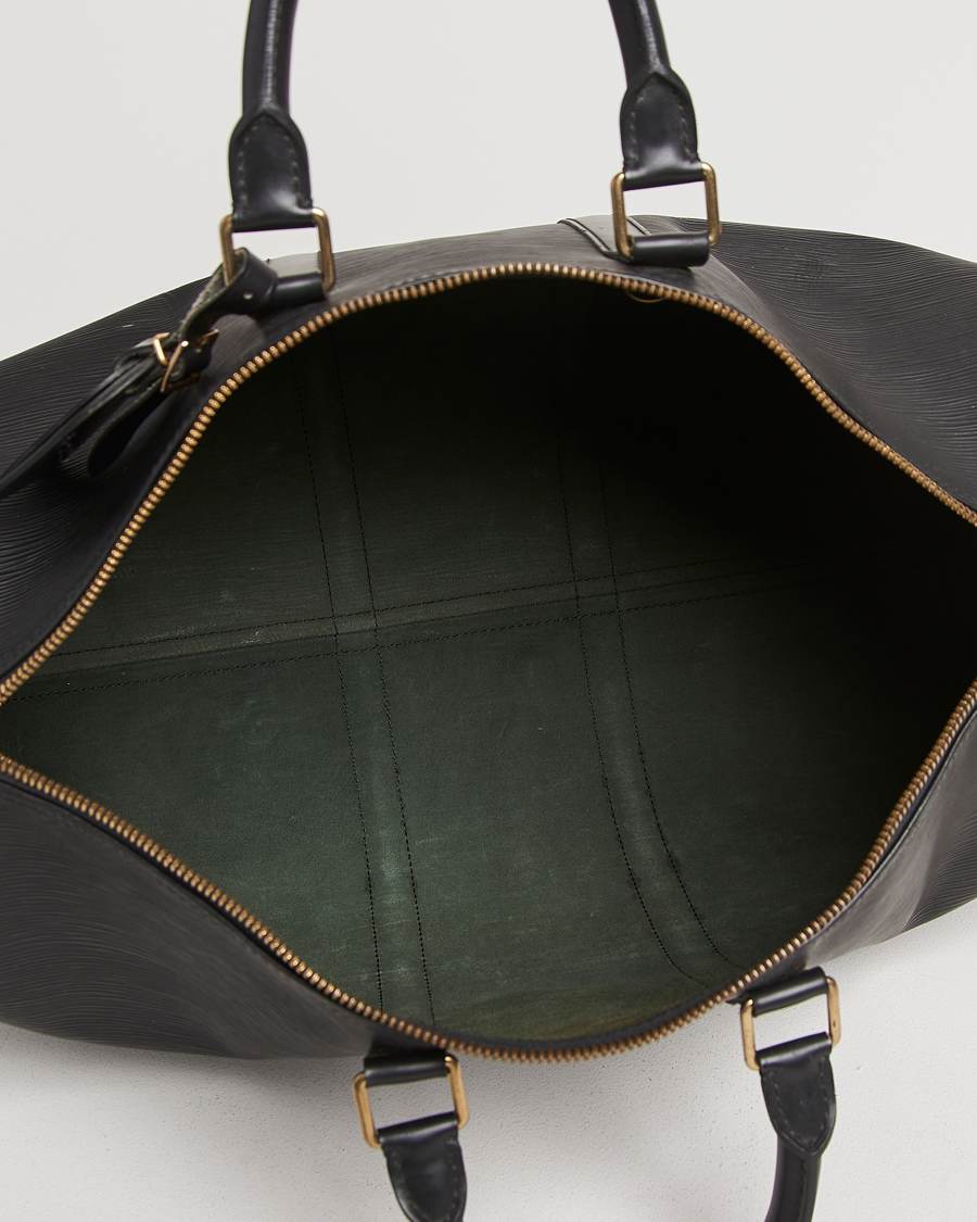 Uomini | Louis Vuitton Pre-Owned Keepall 45 Epi Leather Travel Bag Black | Louis Vuitton Pre-Owned | Keepall 45 Epi Leather Travel Bag Black