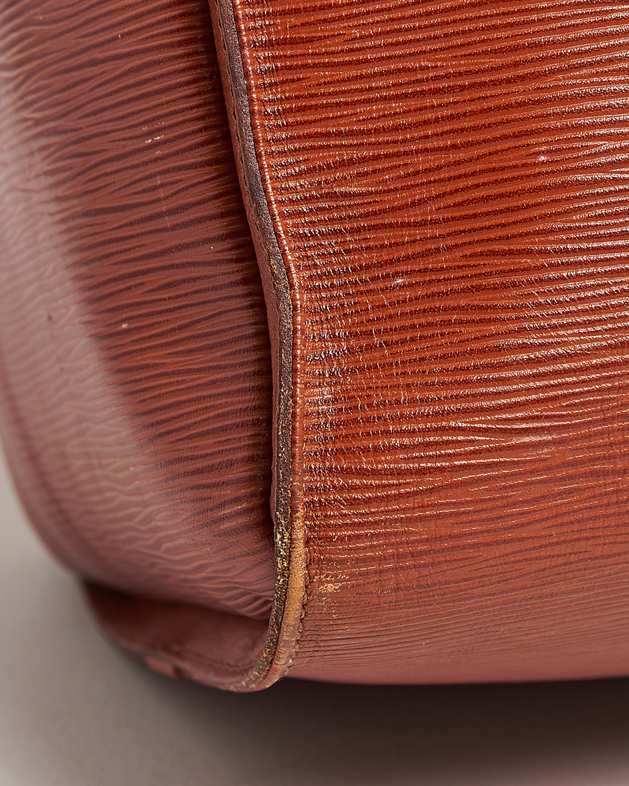 Uomini | Louis Vuitton Pre-Owned Keepall 50 Epi Leather Travel Bag Brown | Louis Vuitton Pre-Owned | Keepall 50 Epi Leather Travel Bag Brown