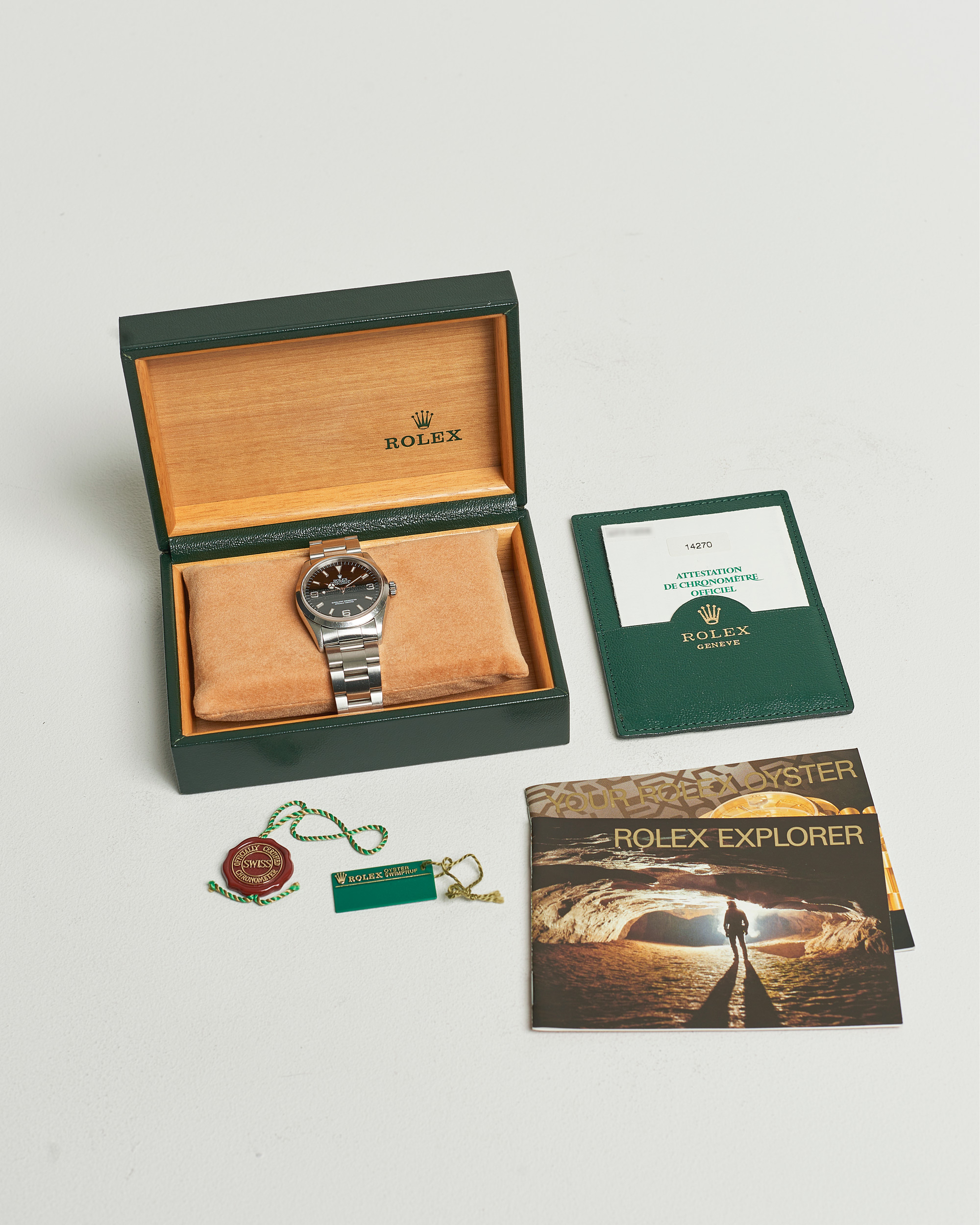 Uomini | Rolex Pre-Owned Explorer 14270 Silver | Rolex Pre-Owned | Explorer 14270 Silver