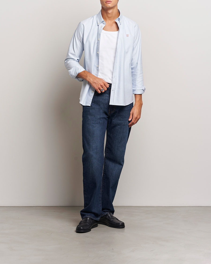 Uomini | Camicie | LES DEUX | Konrad Contrast Oxford Shirt Light Blue/White