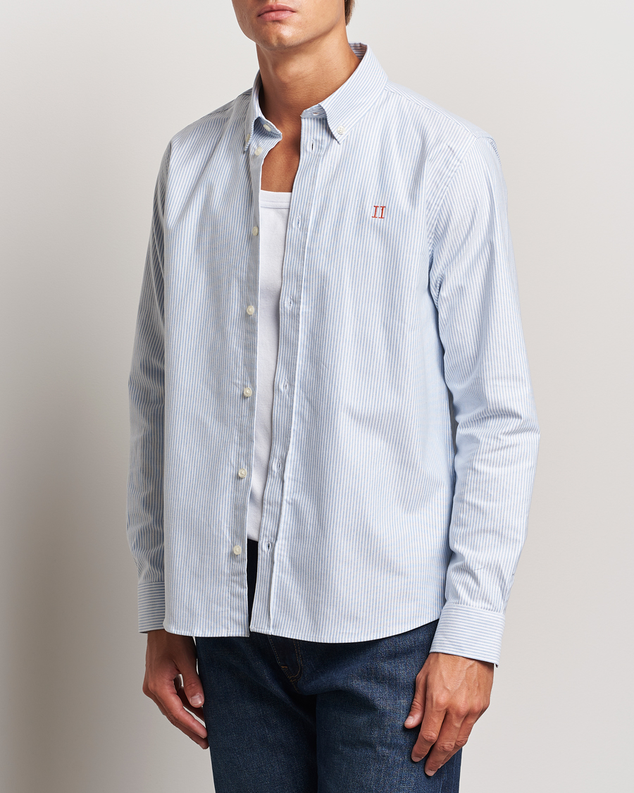 Uomini | Camicie | LES DEUX | Konrad Contrast Oxford Shirt Light Blue/White