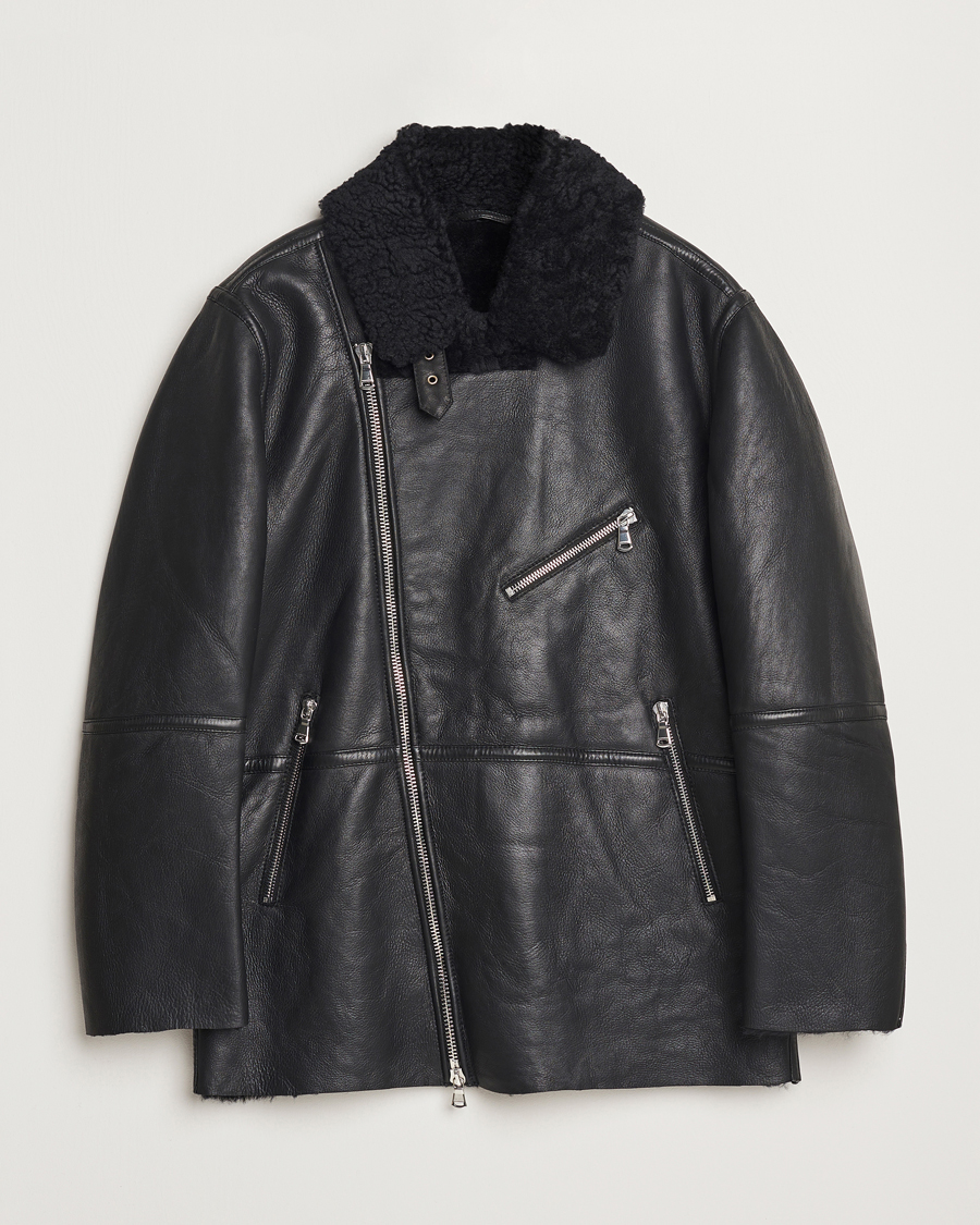 Uomini | Giacche | J.Lindeberg | Sutton Shearling Jacket Black