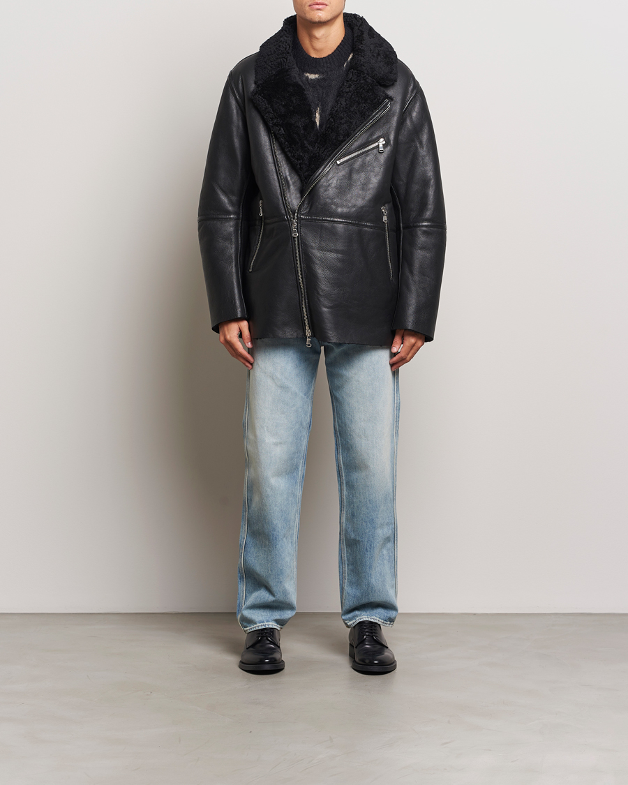 Uomini | Giacche | J.Lindeberg | Sutton Shearling Jacket Black