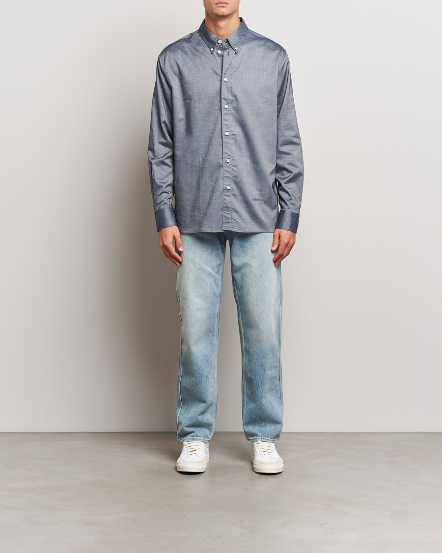 Uomini | Camicie | J.Lindeberg | Regular Stretch Oxford Shirt Navy