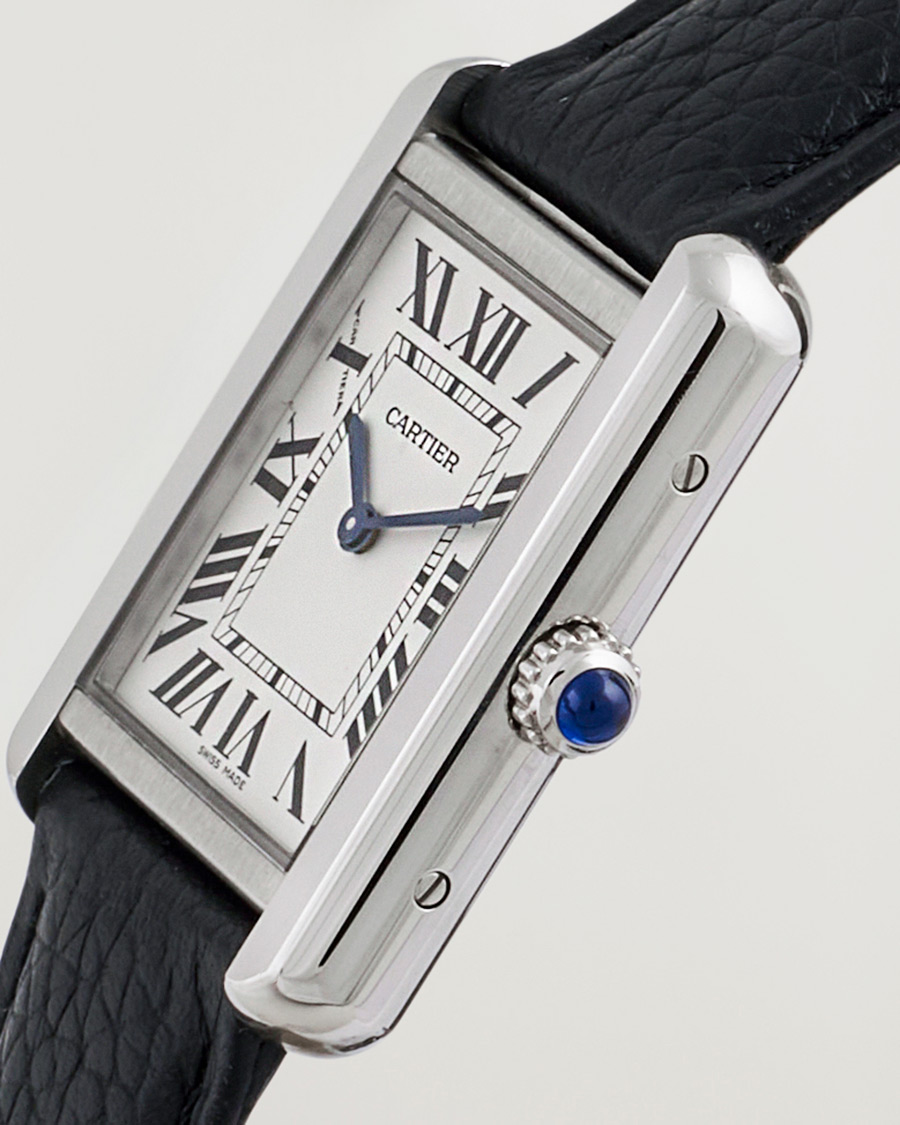 Uomini | Cartier Pre-Owned Tank SoloWSTA0030 Silver | Cartier Pre-Owned | Tank SoloWSTA0030 Silver