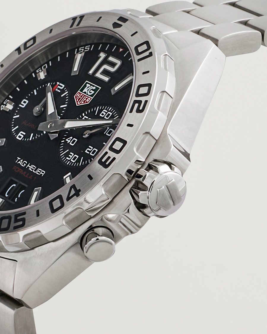 Uomini | Tag Heuer Pre-Owned Formula 1 Alarm WAZ111A Silver | Tag Heuer Pre-Owned | Formula 1 Alarm WAZ111A Silver