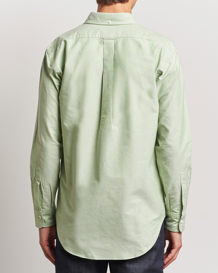 Uomini | Camicie | Kamakura Shirts | Vintage Ivy Oxford Button Down Shirt Green