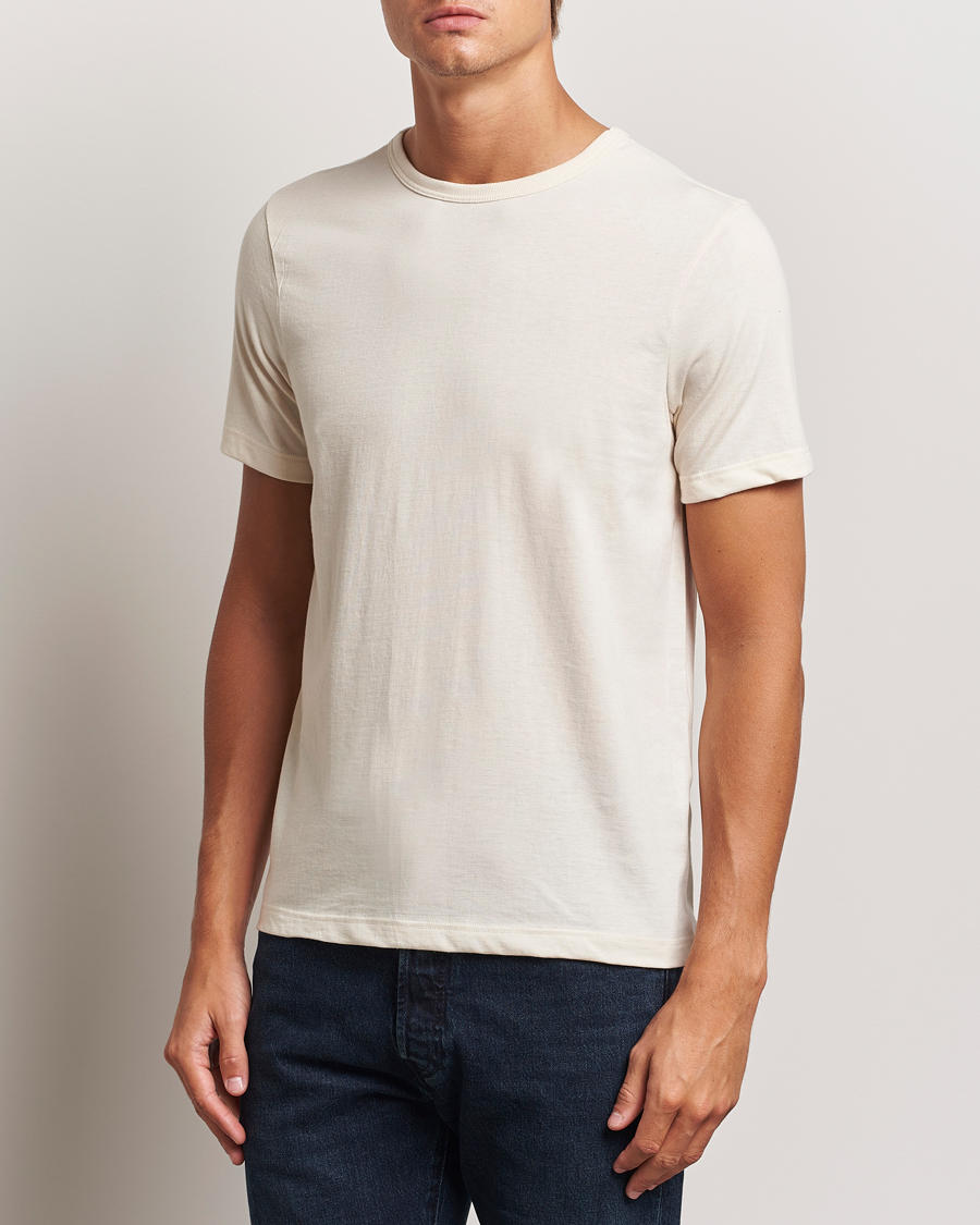 Uomini | T-shirt | Merz b. Schwanen | 1950s Classic Loopwheeled T-shirt Nature
