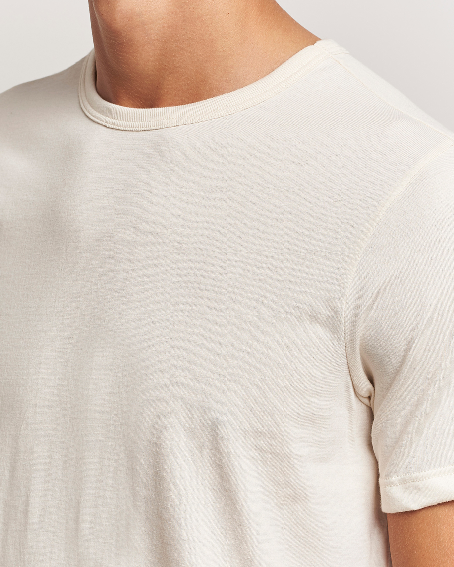 Uomini | T-shirt | Merz b. Schwanen | 1950s Classic Loopwheeled T-shirt Nature