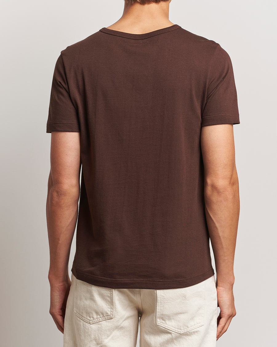 Uomini | T-shirt | Merz b. Schwanen | 1950s Classic Loopwheeled T-Shirt Coffee