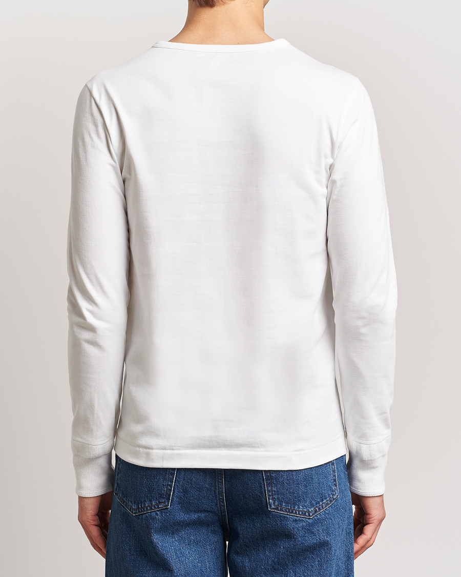 Uomini | Maglieria | Merz b. Schwanen | Classic Organic Cotton Henley Sweater White