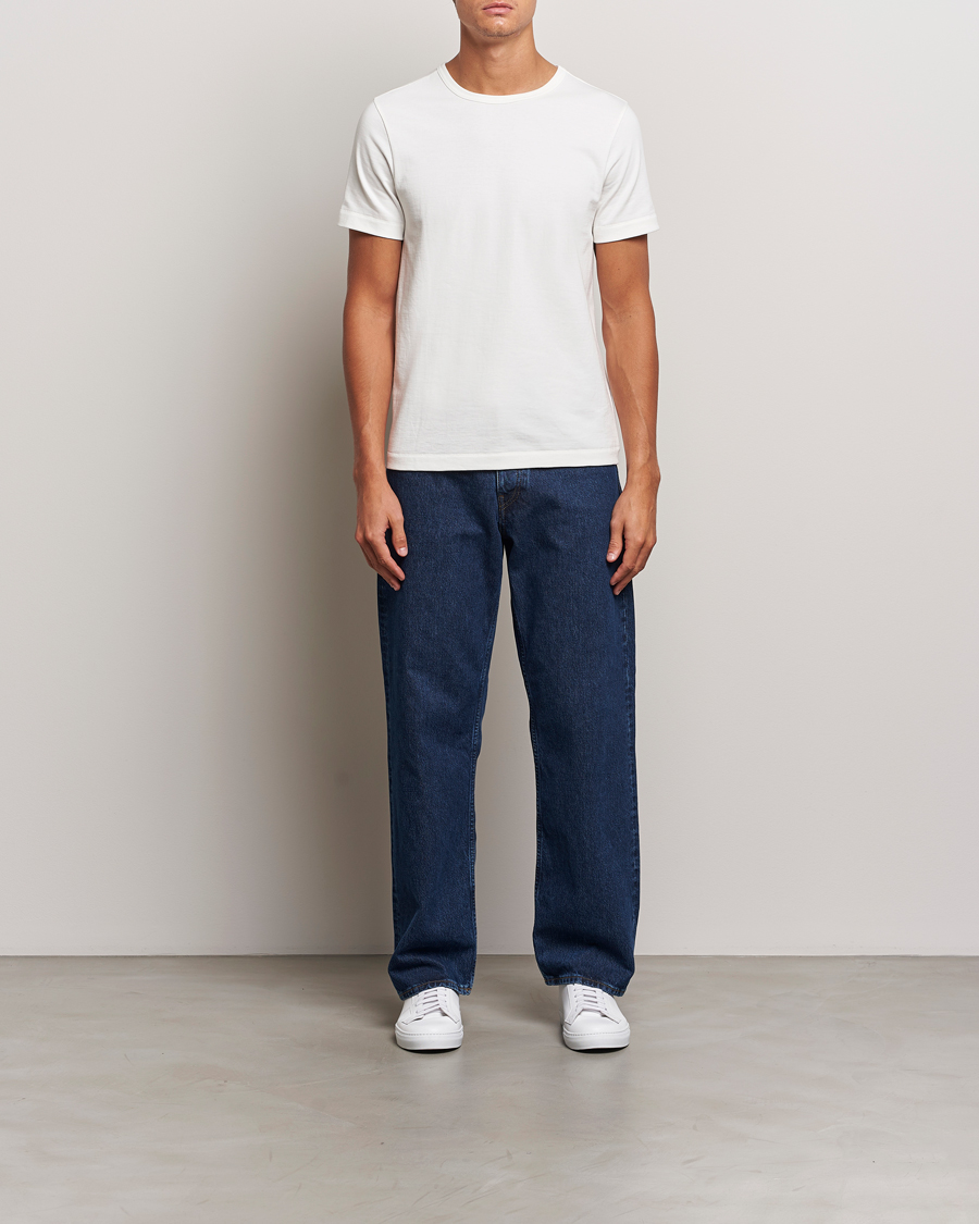 Uomini | T-shirt | Merz b. Schwanen | Classic Fit Loopwheeled T-Shirt White