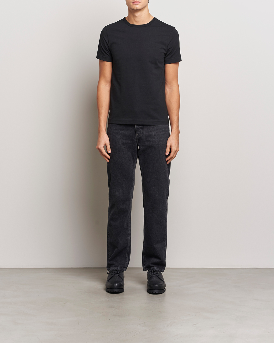 Uomini | T-shirt | Merz b. Schwanen | Classic Fit Loopwheeled T-Shirt Black
