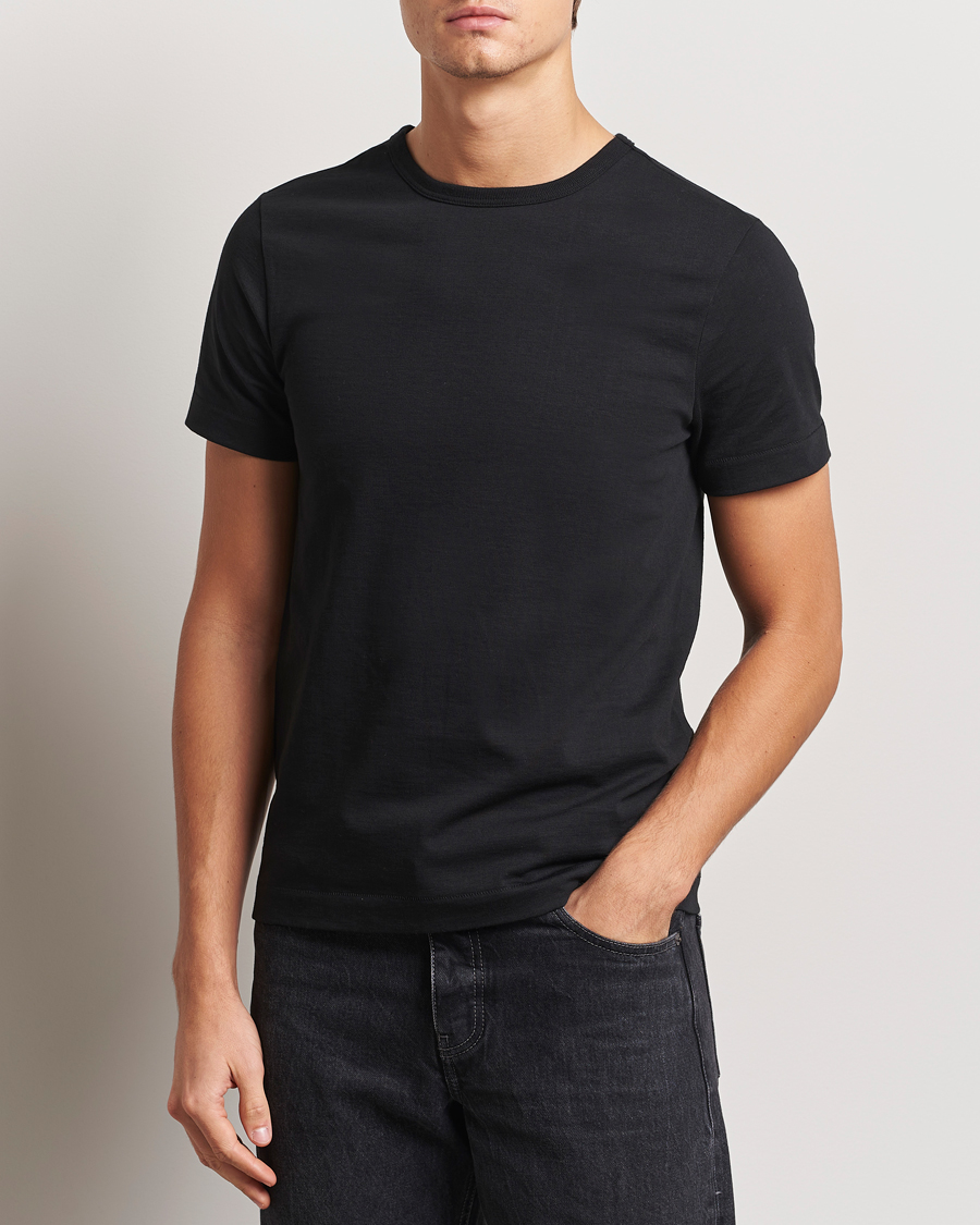 Uomini | T-shirt | Merz b. Schwanen | Classic Fit Loopwheeled T-Shirt Black