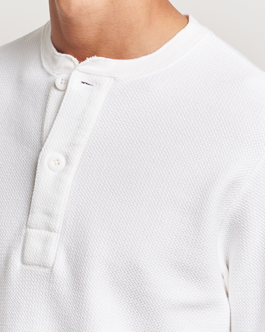 Uomini | Maglieria | BEAMS PLUS | Waffle Cotton Henley White