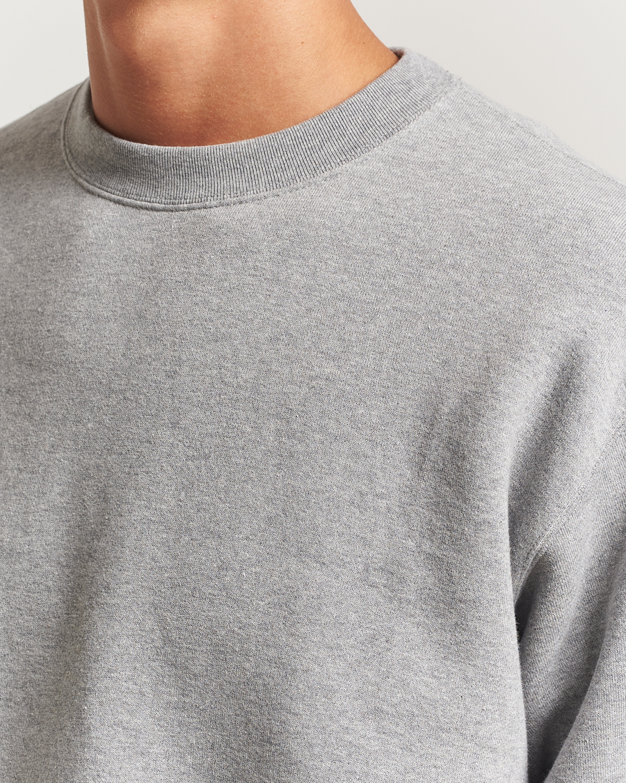 Uomini | Maglieria | BEAMS PLUS | Japanese Cotton Sweatshirt Heather Grey