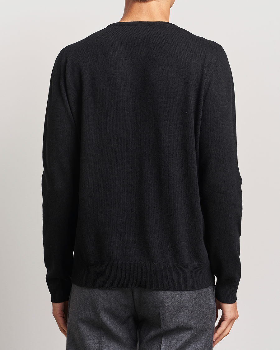 Uomini | Maglieria | Gran Sasso | Wool/Cashmere Crew Neck Black