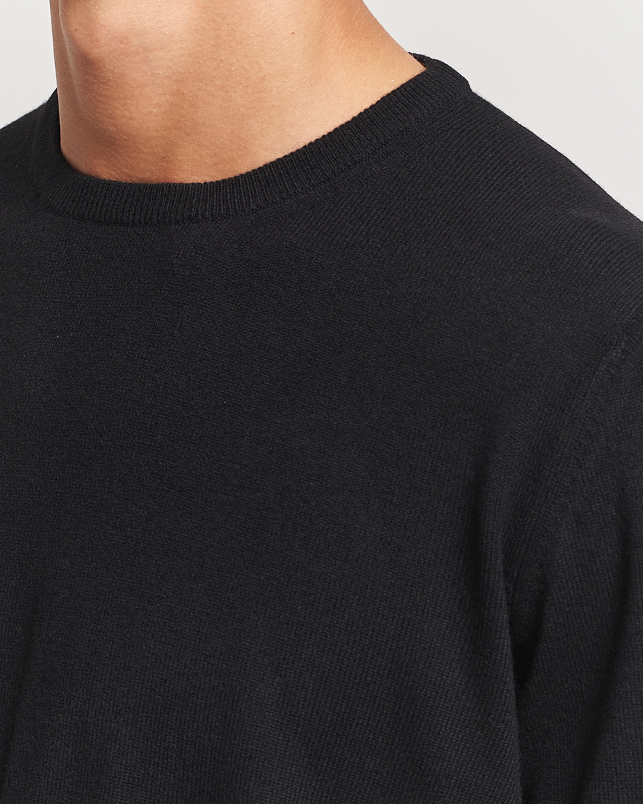 Uomini | Maglieria | Gran Sasso | Wool/Cashmere Crew Neck Black
