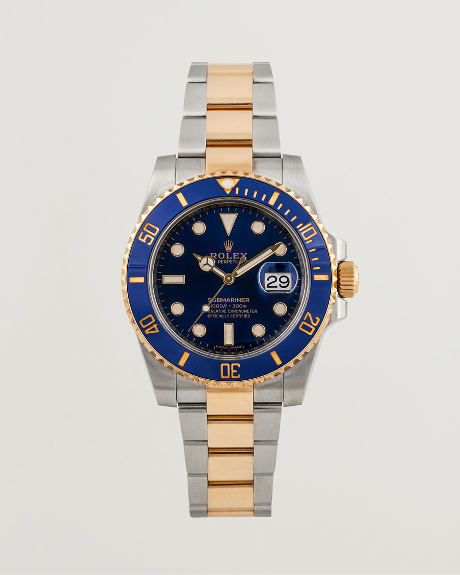 Uomini | Rolex Pre-Owned Submariner Date G/S 116613 Silver | Rolex Pre-Owned | Submariner Date G/S 116613 Silver