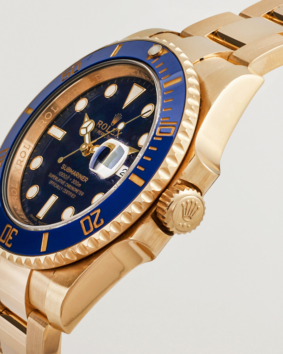 Uomini | Rolex Pre-Owned Submariner Date 18K 116618LB Gold | Rolex Pre-Owned | Submariner Date 18K 116618LB Gold