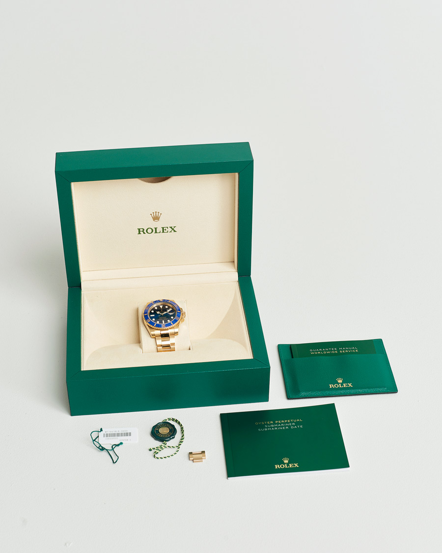 Uomini | Rolex Pre-Owned Submariner Date 18K 116618LB Gold | Rolex Pre-Owned | Submariner Date 18K 116618LB Gold