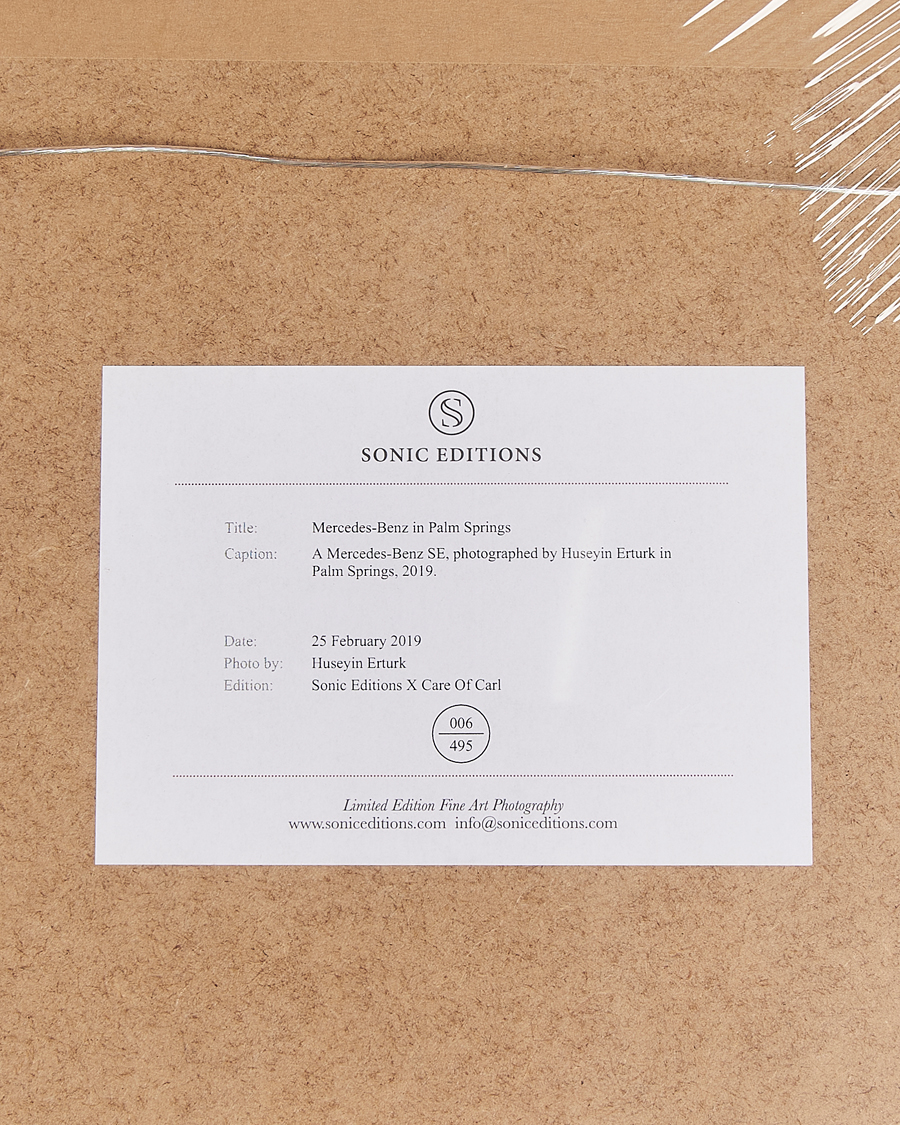Uomini | Poster | Sonic Editions | Framed Mercedes-Benz in Palm Springs