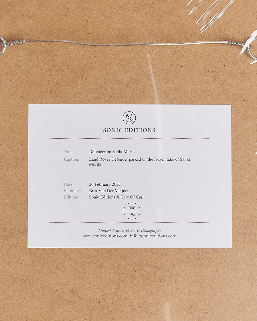 Uomini | Poster | Sonic Editions | Framed Defender on Sankt Moritz