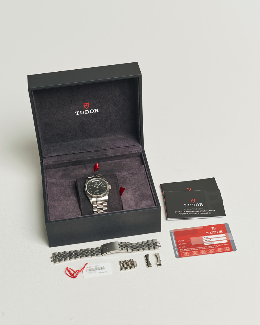 Uomini | Tudor Pre-Owned Date Day 76214 Silver | Tudor Pre-Owned | Date Day 76214 Silver