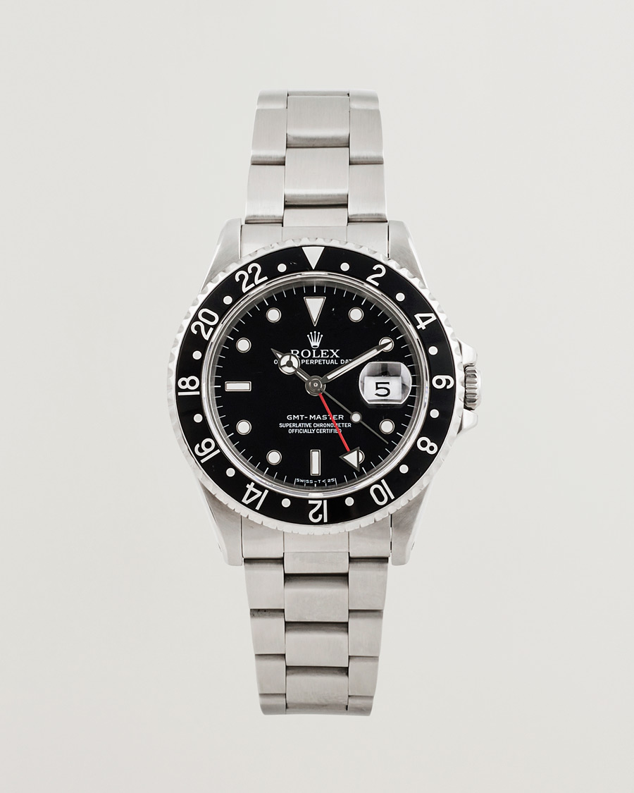 Uomini | Rolex Pre-Owned Gmt-Master 16700 Silver | Rolex Pre-Owned | Gmt-Master 16700 Silver