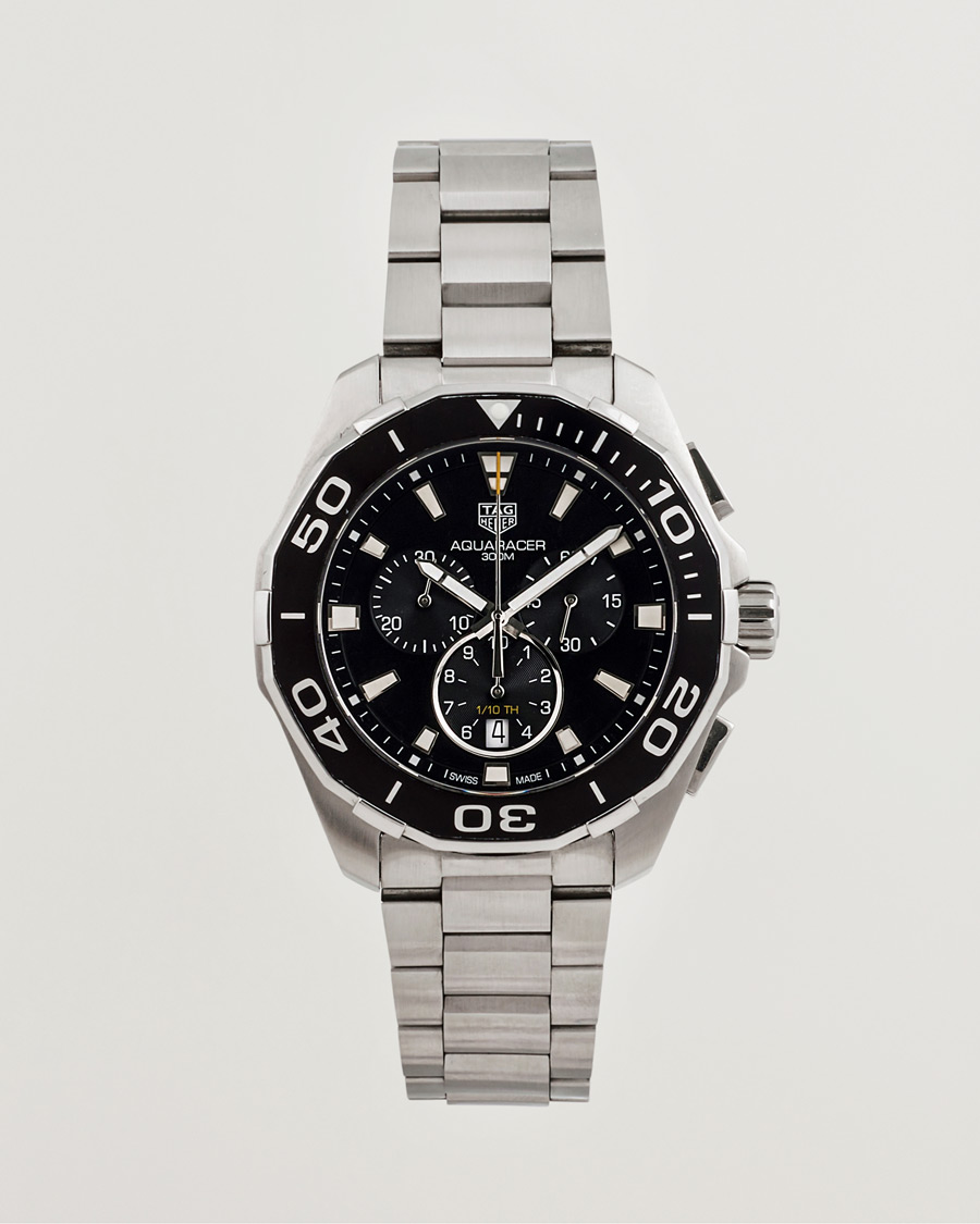 Uomini | Tag Heuer Pre-Owned Aquaracer Chrono Silver | Tag Heuer Pre-Owned | Aquaracer Chrono Silver