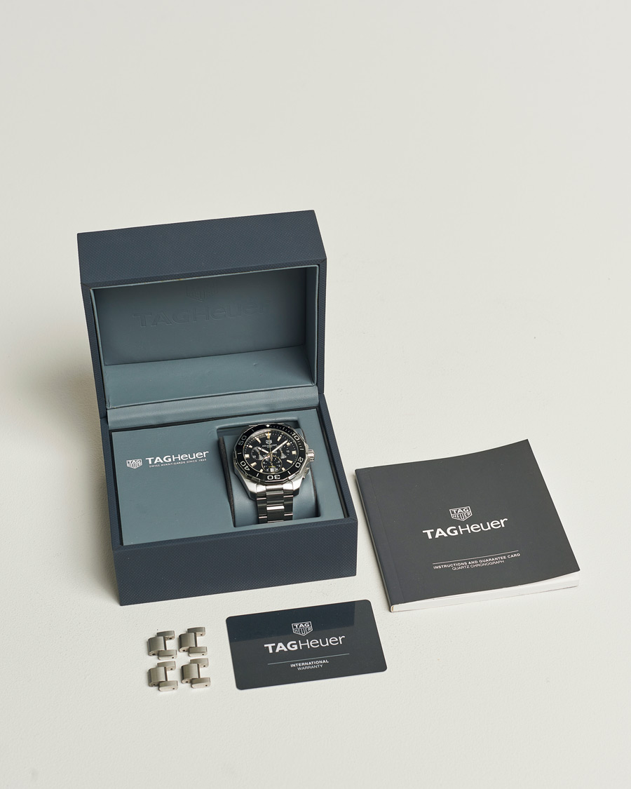 Uomini | Tag Heuer Pre-Owned Aquaracer Chrono Silver | Tag Heuer Pre-Owned | Aquaracer Chrono Silver