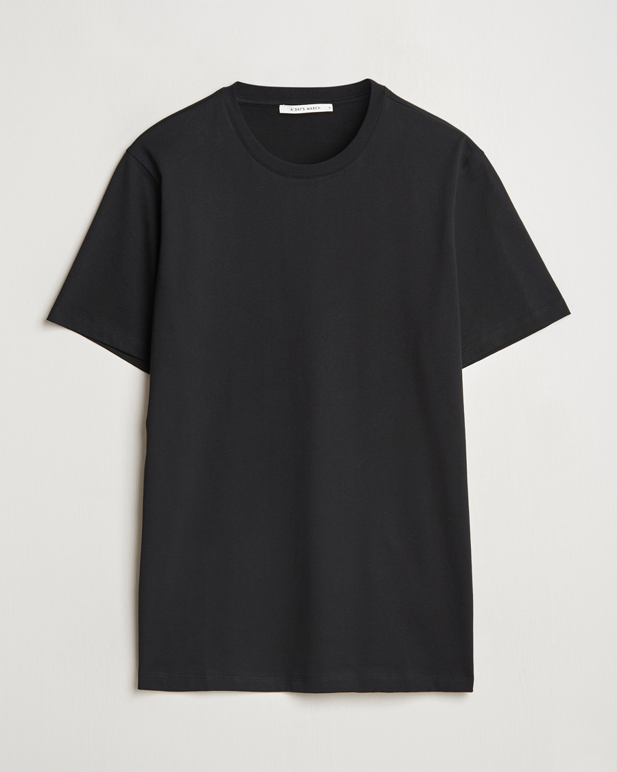 Uomini | T-shirt | A Day's March | Midweight T-Shirt Black