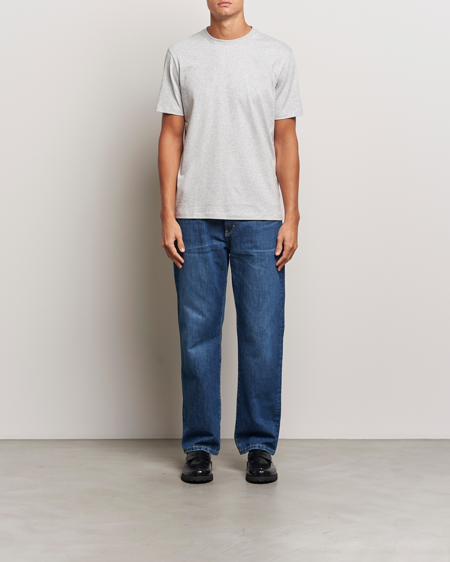 Uomini | T-shirt | A Day's March | Midweight T-Shirt Grey Melange